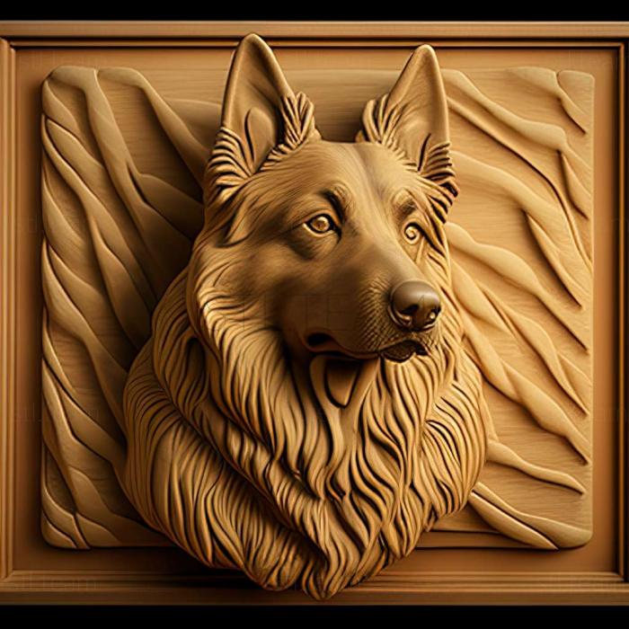 3D model The Bergamian Shepherd dog (STL)